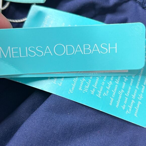 Melissa Odabash Naples Mazy Gold Chain One Piece Swimsuit Navy Women's 6 NWT - Picture 10 of 10